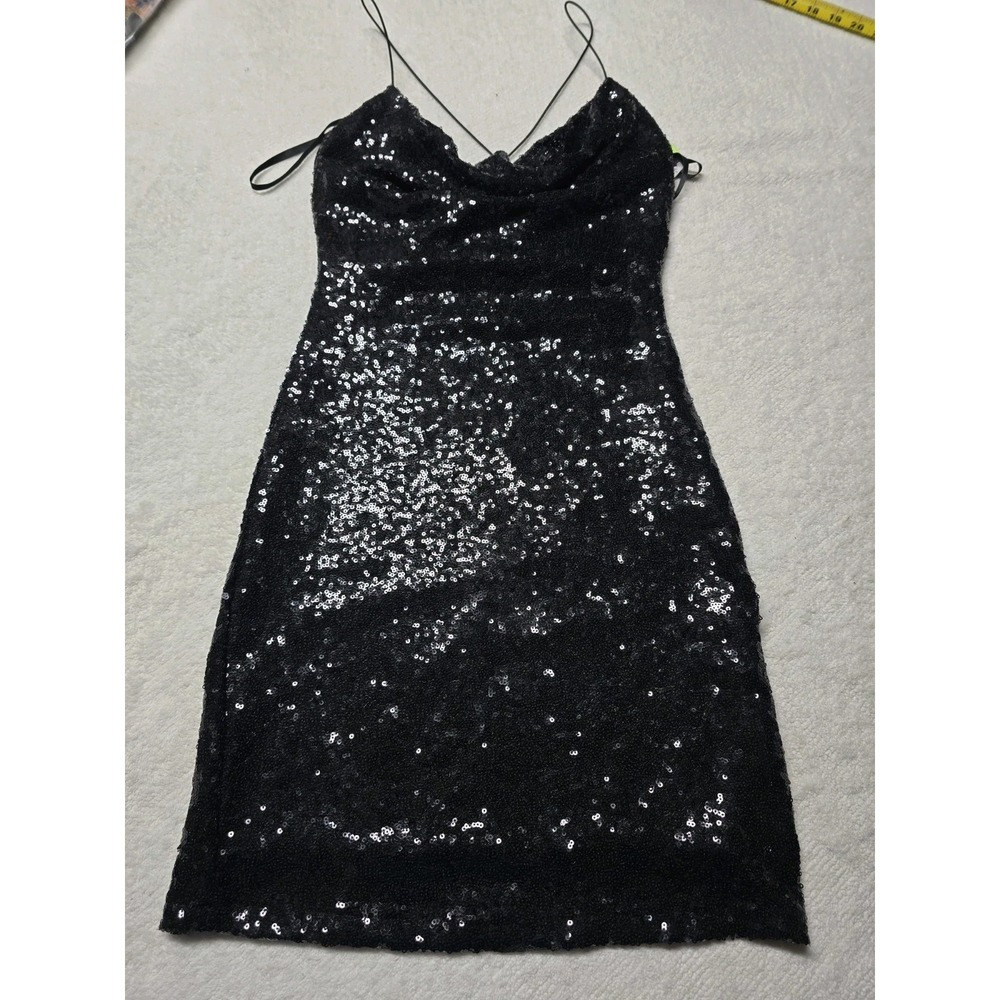 NWT Windsor Black Sequin Bodycon Mini Dress – Size S – Party / Cocktail /...